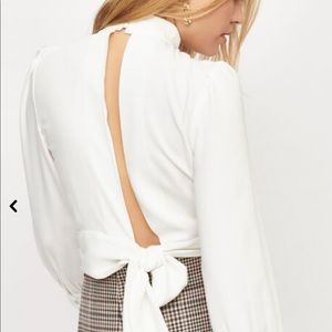 White dynamite blouse